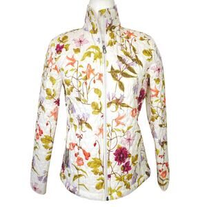 Lands' End Canopy Botanical PrimaLoft Packable Jacket XS NWT Floral